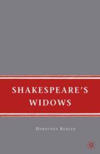 cover of the book Shakespeare’s Widows