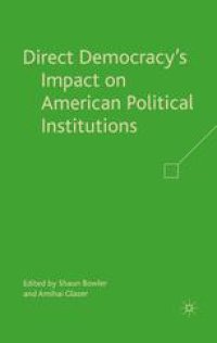 cover of the book Direct Democracy’s Impact on American Political Institutions