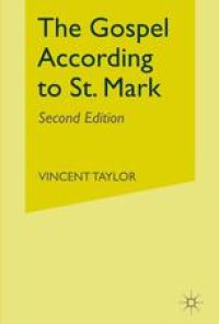 cover of the book The Gospel According to St. Mark: The Greek Text with Introduction, Notes, and Indexes