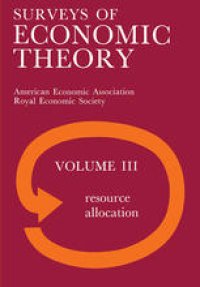 cover of the book Surveys of Economic Theory: Resource Allocation