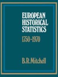 cover of the book European Historical Statistics 1750–1970