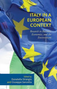 cover of the book Italy in a European Context: Research in Business, Economics, and the Environment