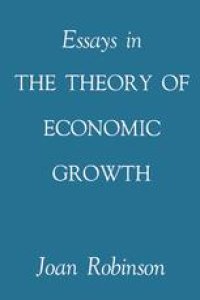 cover of the book Essays in the Theory of Economic Growth