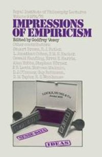 cover of the book Impressions of Empiricism