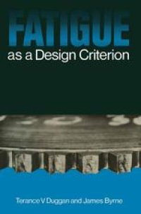 cover of the book Fatigue as a Design Criterion