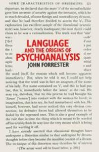 cover of the book Language and the Origins of Psychoanalysis