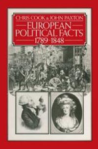 cover of the book European Political Facts 1789–1848