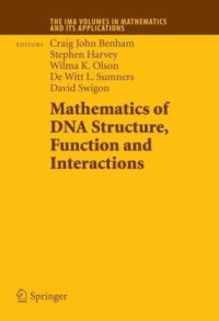 cover of the book Mathematics of DNA structure, function and interactions