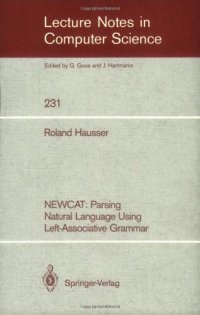 cover of the book NEWCAT: Parsing Natural Language Using Left-Associative Grammar