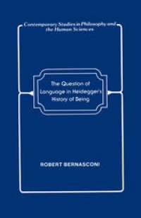 cover of the book The Question of Language in Heidegger’s History of Being