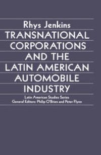 cover of the book Transnational Corporations and the Latin American Automobile Industry