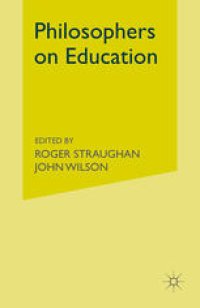 cover of the book Philosophers on Education