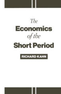 cover of the book The Economics of the Short Period