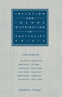 cover of the book Inflation and Income Distribution in Capitalist Crisis