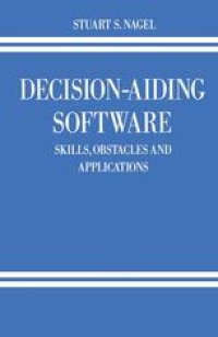 cover of the book Decision-Aiding Software: Skills, Obstacles and Applications