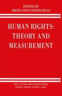 cover of the book Human Rights: Theory and Measurement