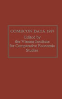 cover of the book Comecon Data 1987