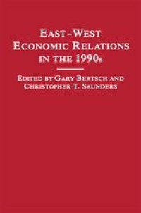 cover of the book East-West Economic Relations in the 1990s