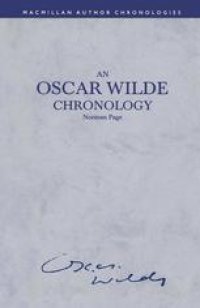 cover of the book An Oscar Wilde Chronology