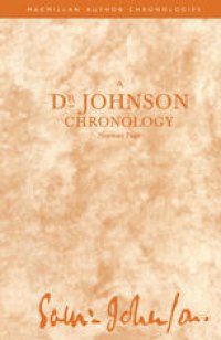 cover of the book A Dr Johnson Chronology