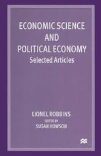 cover of the book Economic Science and Political Economy: Selected Articles