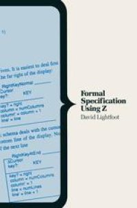 cover of the book Formal Specification Using Z