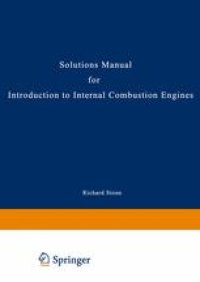 cover of the book Solutions Manual for Introduction to Internal Combustion Engines