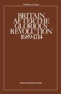 cover of the book Britain after the Glorious Revolution 1689–1714