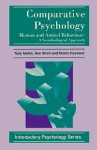 cover of the book Comparative Psychology: Human and Animal Behaviour: A Sociobiological Approach