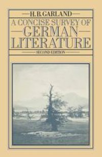 cover of the book A Concise Survey of German Literature