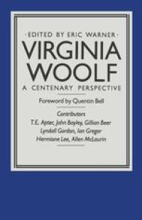 cover of the book Virginia Woolf: A Centenary Perspective