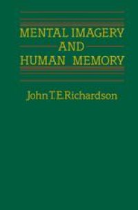 cover of the book Mental Imagery and Human Memory