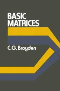 cover of the book Basic Matrices: An Introduction to Matrix Theory and Practice