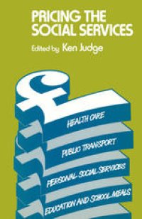 cover of the book Pricing the Social Services