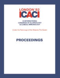 cover of the book Proceedings of Invited Symposia: XI International Congress of Allergology & Clinical Immunology Barbican Centre, London 17–22 October 1982