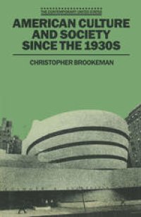 cover of the book American Culture and Society since the 1930s