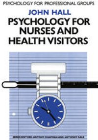 cover of the book Psychology for Nurses and Health Visitors