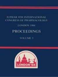 cover of the book IUPHAR 9th International Congress of Pharmacology London 1984: Proceedings Volume 3