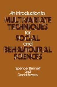 cover of the book An Introduction to Multivariate Techniques for Social and Behavioural Sciences