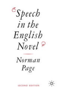 cover of the book Speech in the English Novel