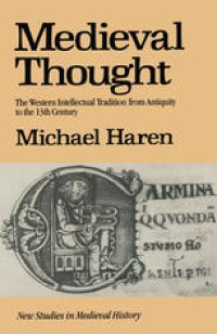 cover of the book Medieval Thought: The Western Intellectual Tradition from Antiquity to the Thirteenth Century