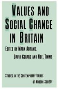 cover of the book Values and Social Change in Britain