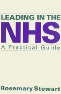 cover of the book Leading in the NHS: A Practical Guide