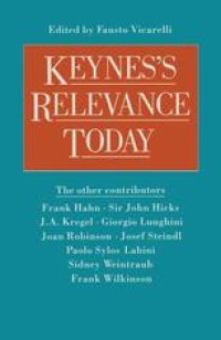 cover of the book Keynes’s Relevance Today