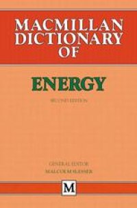 cover of the book Macmillan Dictionary of Energy