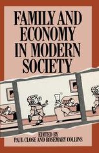 cover of the book Family and Economy in Modern Society