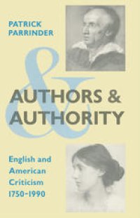 cover of the book Authors and Authority: English and American Criticism 1750–1990