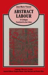 cover of the book Abstract Labour: A Critique