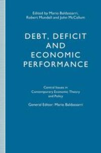 cover of the book Debt, Deficit and Economic Performance