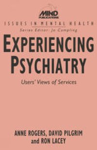 cover of the book Experiencing Psychiatry: User’s View of Services